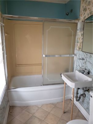 Bathroom, Glass Shower, Interior, Marble Walls