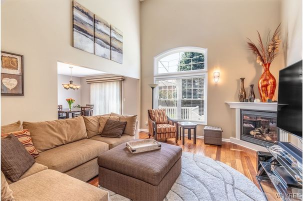 Chandelier, Dining room, Fireplace, Interior, Living room, Wood Texture Flooring