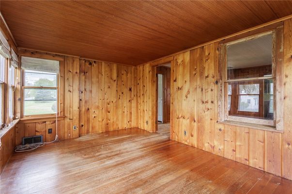 Empty room, Interior, Wooden Ceilings, Wood Texture Flooring, Wooden Walls