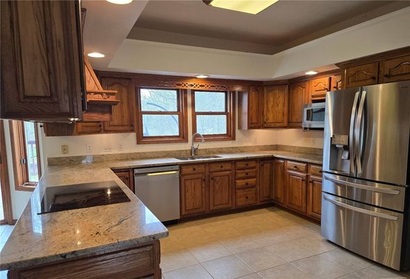 Interior, Kitchen, Recessed Lighting, Stainless Steel Appliances
