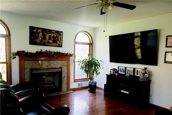 Fireplace, Interior, Wood Texture Flooring