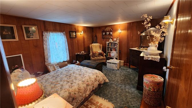 Bedroom, Interior, Wooden Walls