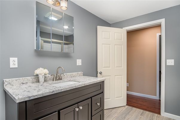 Bathroom, Interior, Wood Texture Flooring