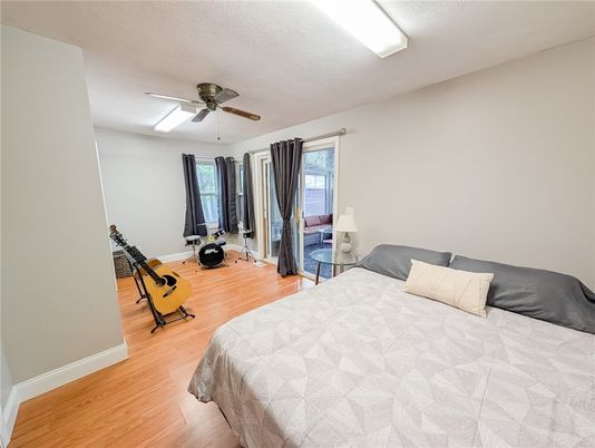 Bedroom, Interior, Wood Texture Flooring