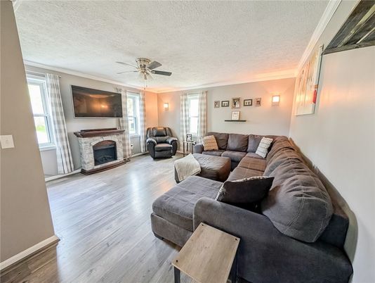 Fireplace, Interior, Living room, Wood Texture Flooring
