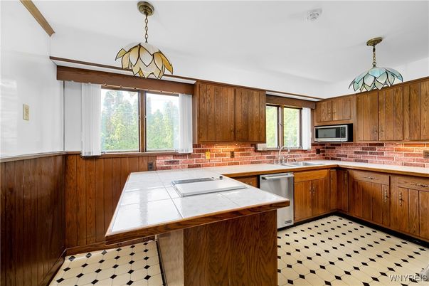 Interior, Kitchen, Tile Countertops