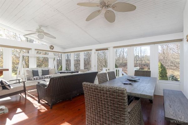 Dining room, Interior, Living room, Sun Room, Wood Texture Flooring