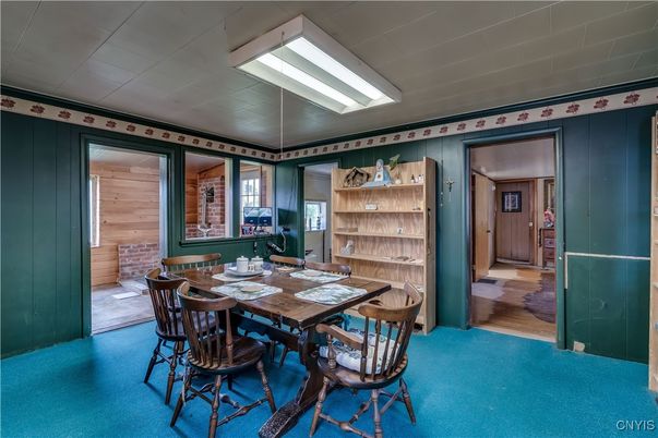 Dining room, Interior, Wood Texture Flooring