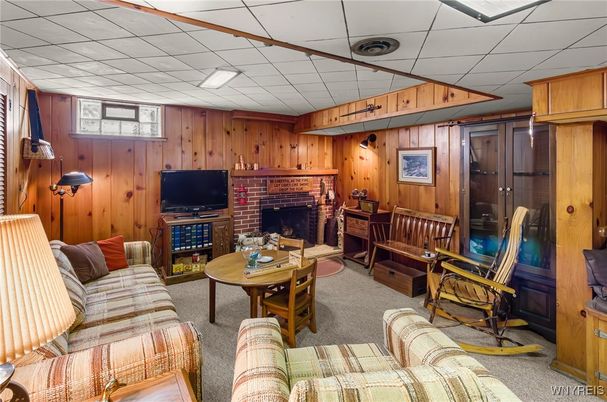 Fireplace, Interior, Living room, Wooden Walls