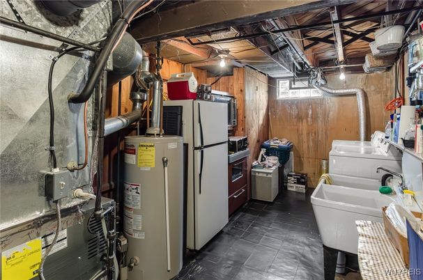Interior, Washer, Wooden Walls
