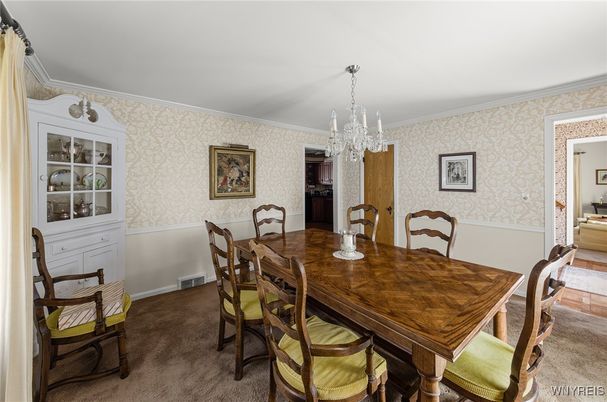 Chandelier, Dining room, Interior
