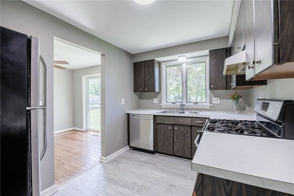 Interior, Kitchen, Wood Texture Flooring