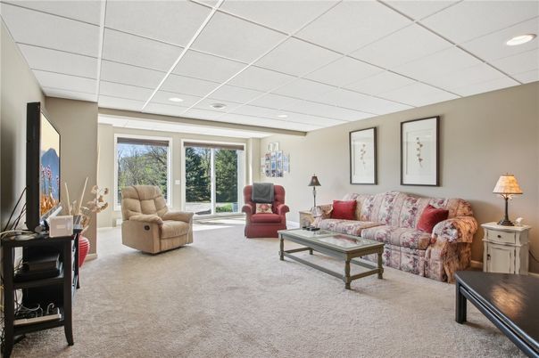 Interior, Living room, Recessed Lighting