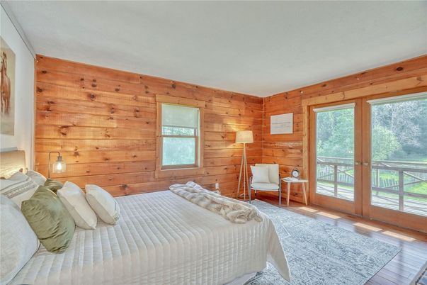 Bedroom, Interior, Wood Texture Flooring, Wooden Walls