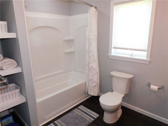 Bathroom, Interior, Wood Texture Flooring
