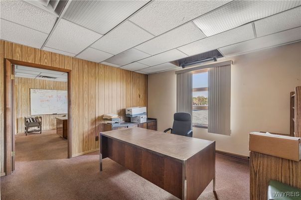 Home Office, Interior, Wooden Walls