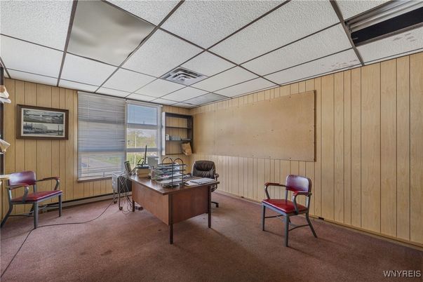 Home Office, Interior, Wooden Walls