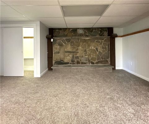 Empty room, Fireplace, Interior, Stone Walls