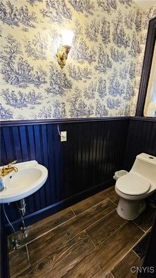 Bathroom, Interior, Wood Texture Flooring
