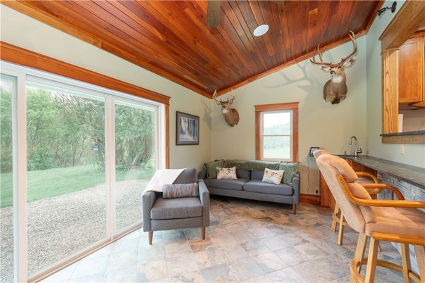 Interior, Sun Room, Wooden Ceilings