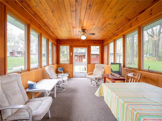 Interior, Sun Room, Wooden Ceilings