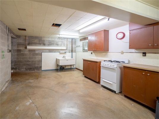 Interior, Kitchen, Stone Walls