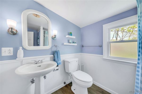 Bathroom, Interior, Wood Texture Flooring