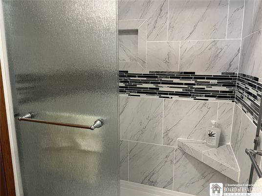 Bathroom, Glass Shower, Interior, Marble Walls