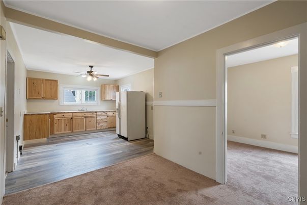 Empty room, Interior, Kitchen, Wood Texture Flooring