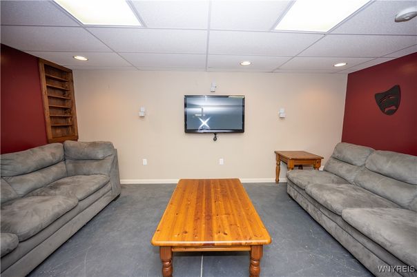 Interior, Living room, Recessed Lighting