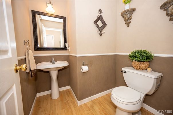Bathroom, Interior, Wood Texture Flooring