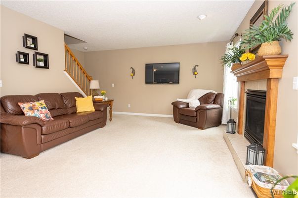 Fireplace, Interior, Living room, Recessed Lighting
