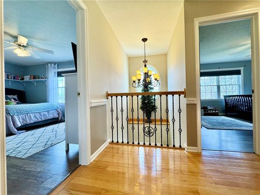 Bedroom, Chandelier, Interior, Wood Texture Flooring
