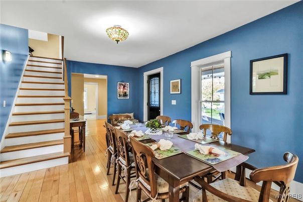Dining room, Interior, Wood Texture Flooring