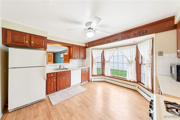 Interior, Kitchen, Wood Texture Flooring