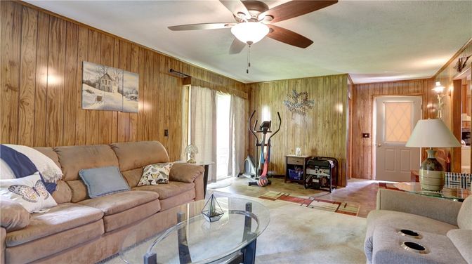 Interior, Living room, Wooden Walls