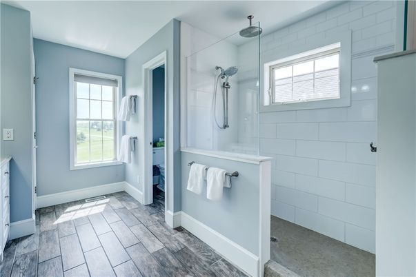 Bathroom, Interior, Wood Texture Flooring