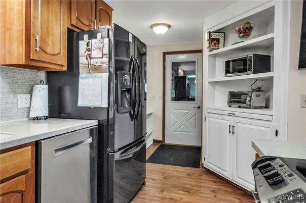 Interior, Kitchen, Wood Texture Flooring
