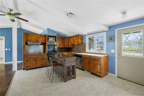Interior, Kitchen, Wood Texture Flooring