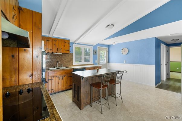 Interior, Kitchen, Wood Texture Flooring
