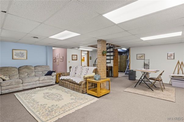 Interior, Living room, Recessed Lighting