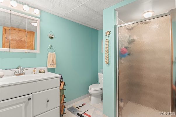 Bathroom, Glass Shower, Interior