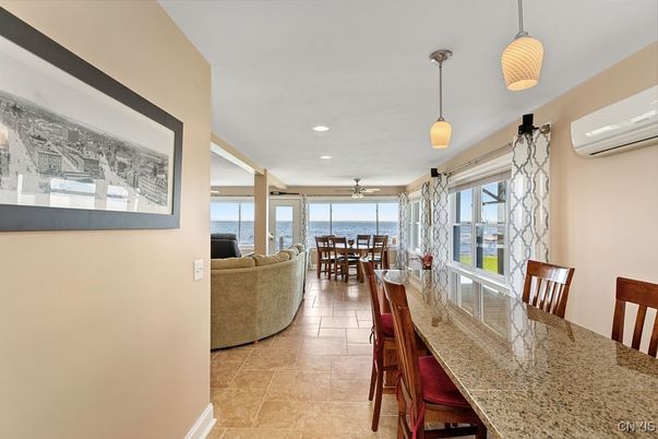 Dining room, Interior, Living room, Pendant Lights, Recessed Lighting
