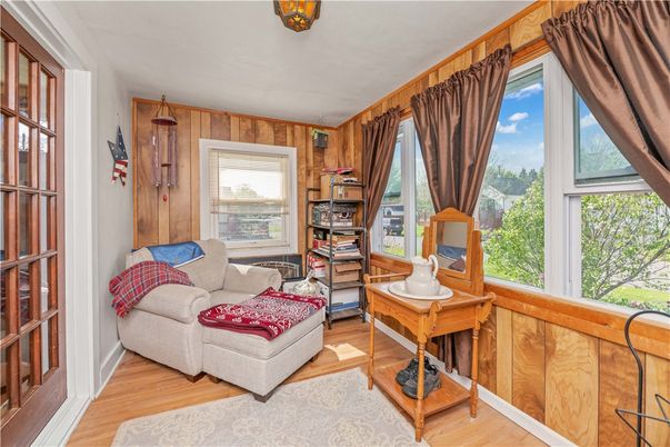 Home Office, Interior, Wood Texture Flooring, Wooden Walls