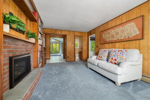 Fireplace, Interior, Wooden Walls
