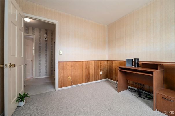 Home Office, Interior, Wooden Walls