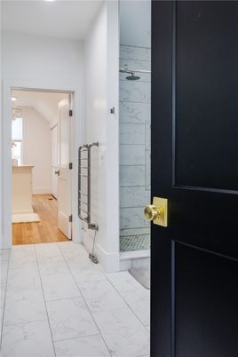Bathroom, Interior, Marble, Marble Walls, Wood Texture Flooring
