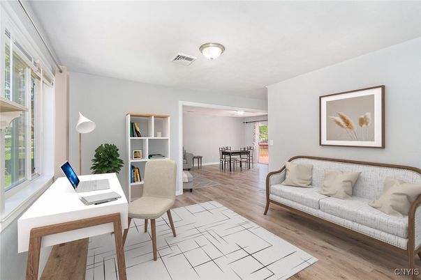 Home Office, Interior, Wood Texture Flooring