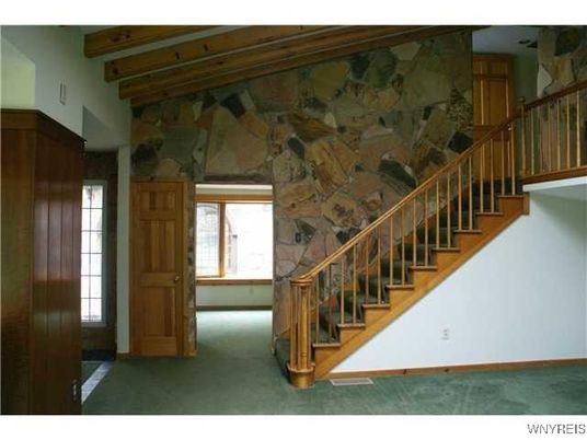 Interior, Stone Walls, Wooden Beams