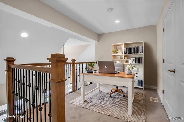 Home Office, Interior, Recessed Lighting